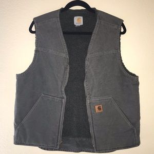 Pre loved Carhartt vest with Sherpa lining